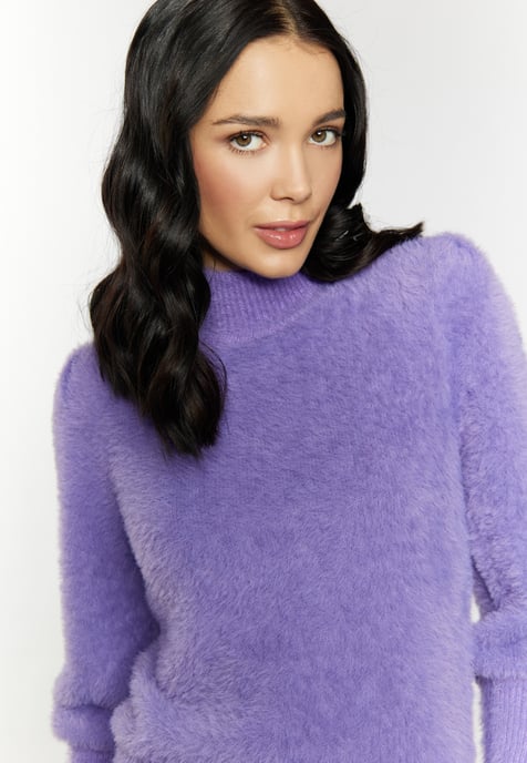 Faina Strickpullover Damen lila - Image 5