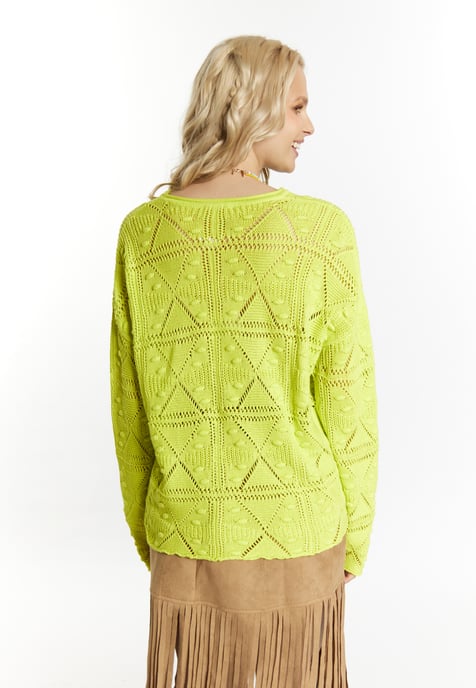 IZIA Strickpullover Damen Limette - Image 4