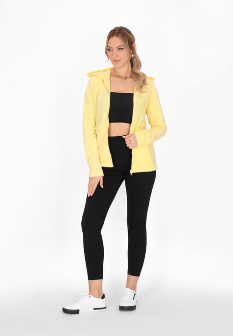 Faina Fleecejacke Damen Höllengelb - Image 2