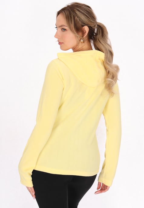 Faina Fleecejacke Damen Höllengelb - Image 4