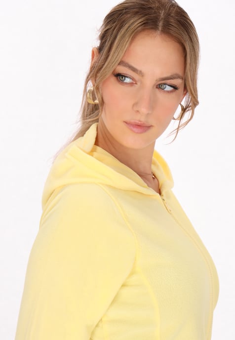 Faina Fleecejacke Damen Höllengelb - Image 5