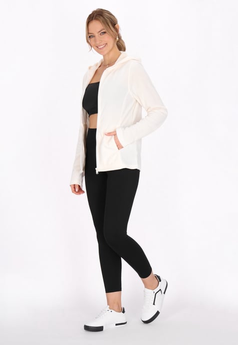 Faina Fleecejacke Damen Wollweiß - Image 2