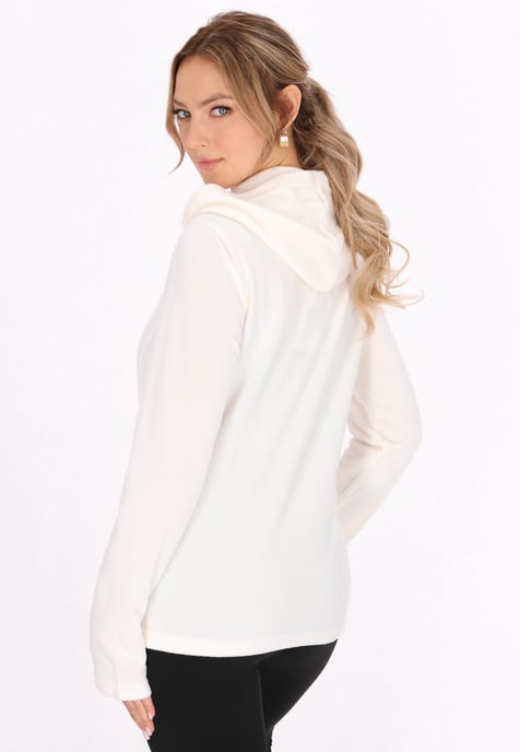 Faina Fleecejacke Damen Wollweiß - Image 4
