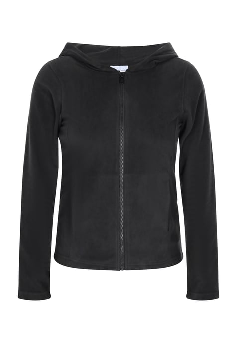 Faina Fleecejacke Damen schwarz - Image 1
