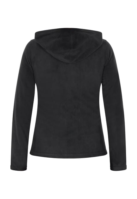 Faina Fleecejacke Damen schwarz - Image 4