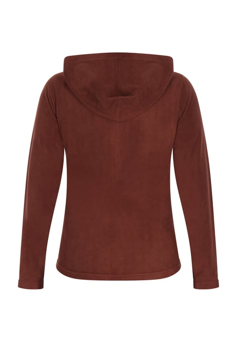 Faina Fleecejacke Damen braun - Image 4
