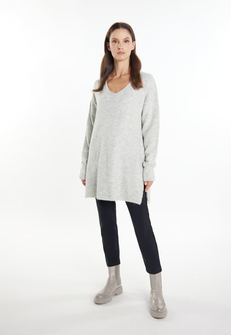usha Strickpullover Damen grau melange - Image 2