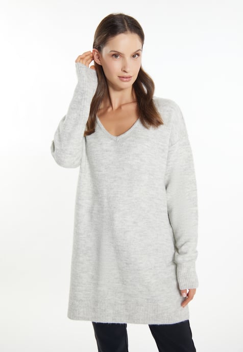 usha Strickpullover Damen grau melange - Image 3