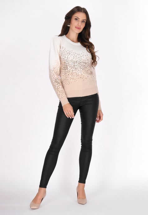 Faina Zur Seite fahren Damen Wollweiss Beige - Image 2