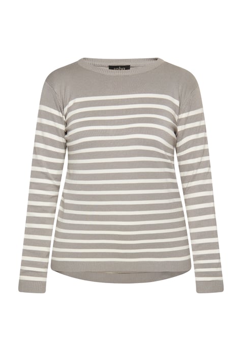usha Strickpullover Damen grau-wollweiß - Image 1