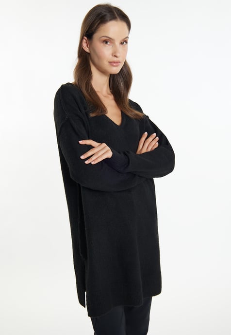 usha Strickpullover Damen schwarz - Image 3