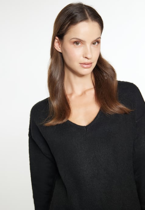 usha Strickpullover Damen schwarz - Image 5