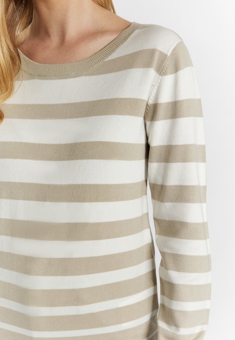 usha Strickpullover Damen Stein Wollweiss - Image 5