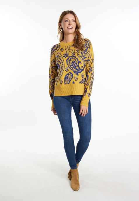 usha Strickpullover Damen Curry - Image 2