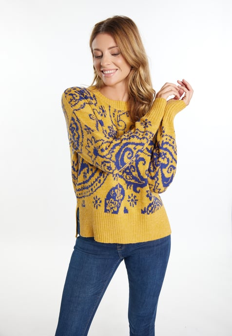 usha Strickpullover Damen Curry - Image 3