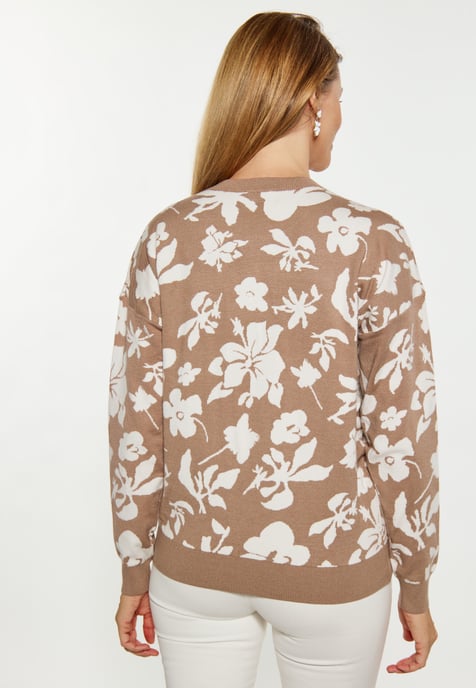 usha Zur Seite fahren Damen taupe/wollweiß - Image 5
