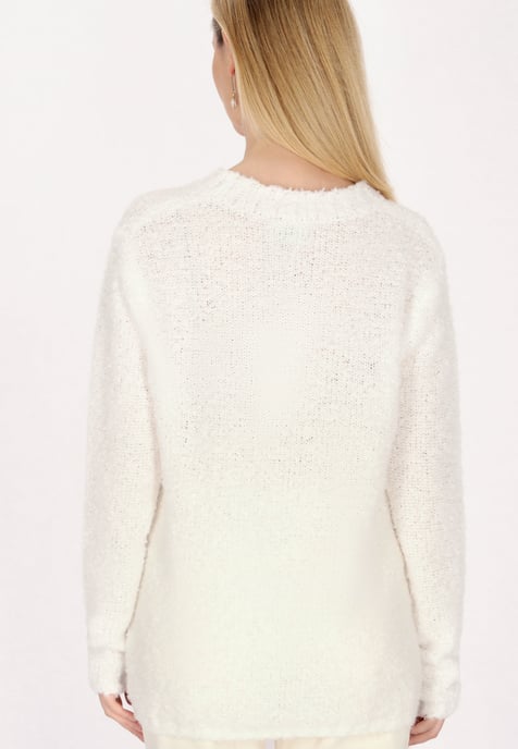 usha Pullover Damen weiss - Image 4