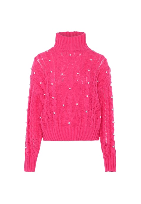 Faina Pullover mit Perlen Damen Rosa - Image 1