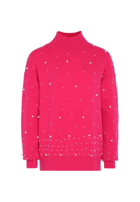 Faina Pullover mit Perlen Damen Rosa - Image 1