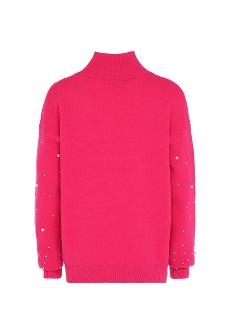 Faina Pullover mit Perlen Damen Rosa - Image 2