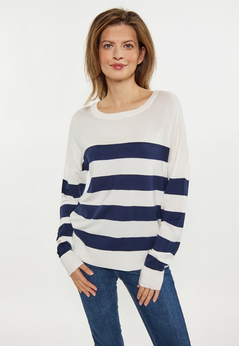 usha Zur Seite fahren Damen weiss + marine - Image 3