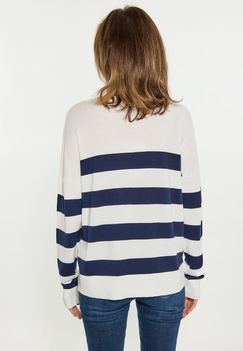 usha Zur Seite fahren Damen weiss + marine - Image 5