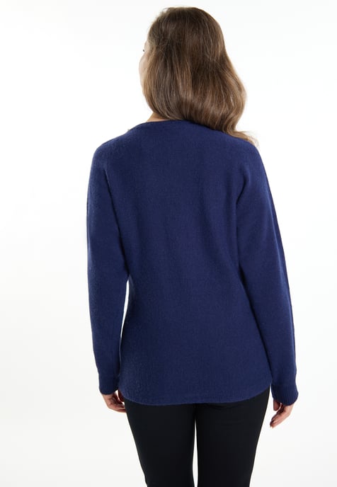 usha Pullover mit Perlen Damen Marine - Image 4