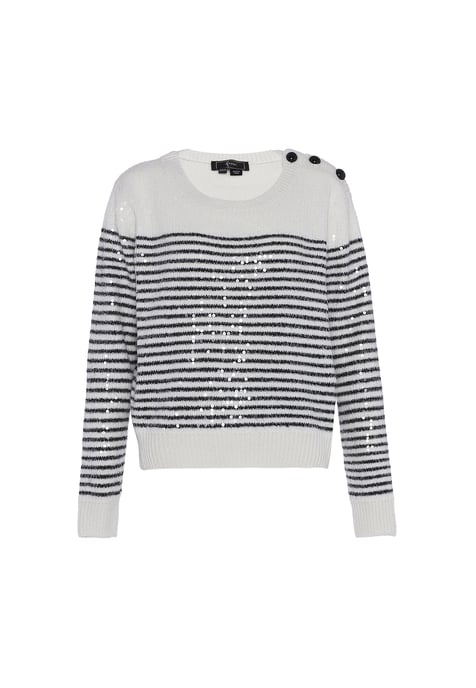 Faina Pullover Damen Wollweiß - Image 1