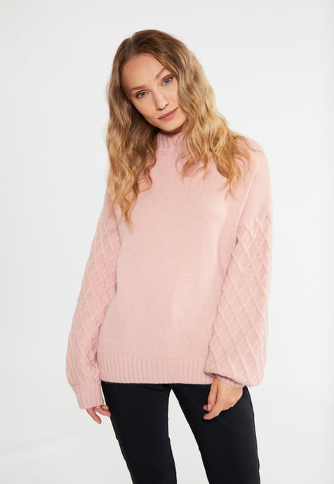 RISA Strickpullover Damen alt rosa - Image 3