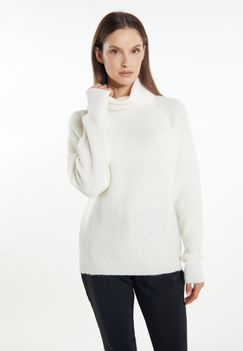 usha Strickpullover Damen weiss - Image 3