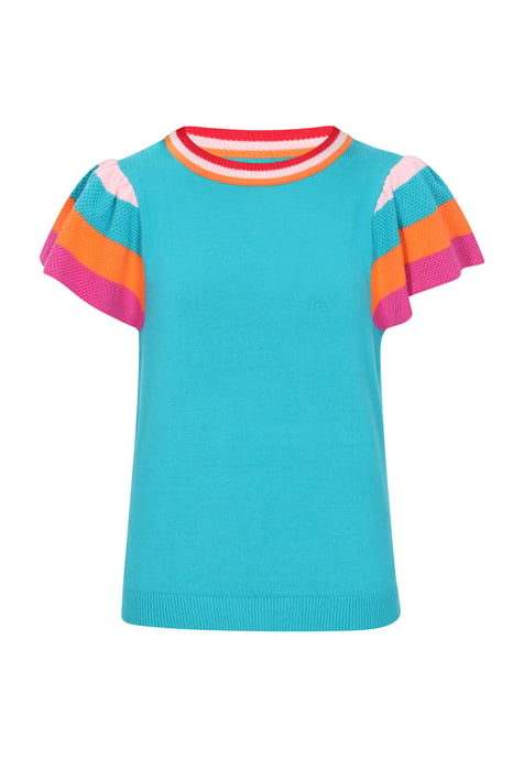 Faina Pullover Frauen Türkis - Image 1