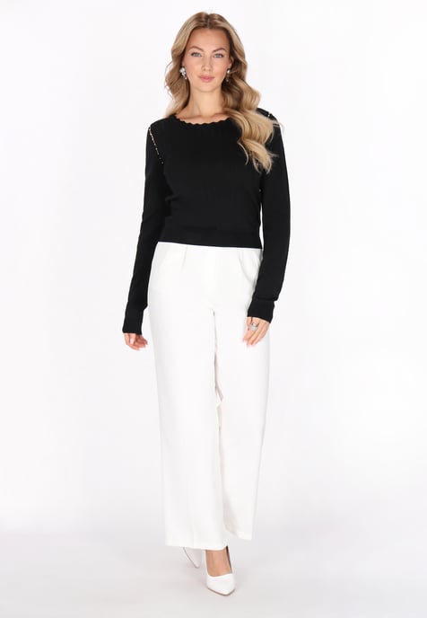 Faina Pullover Frauen Schwarz - Image 2
