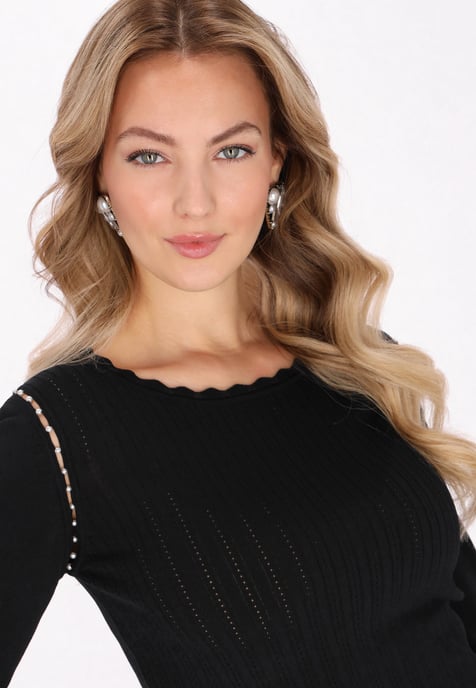 Faina Pullover Frauen Schwarz - Image 5