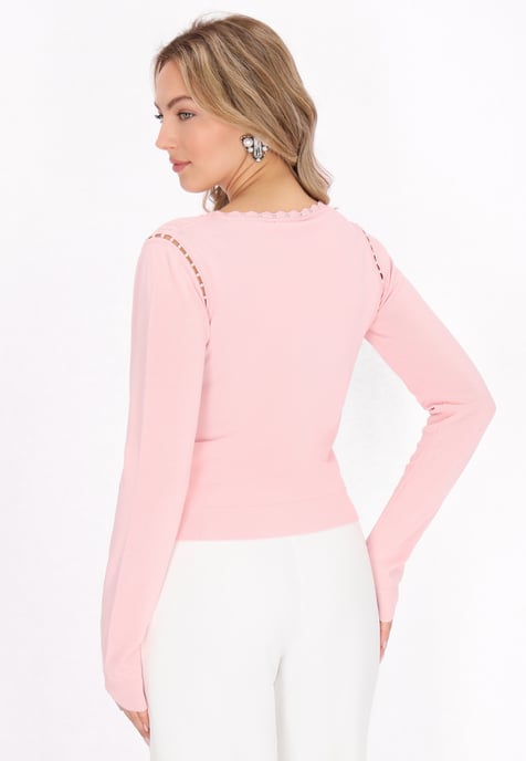 Faina Pullover Frauen Rosa - Image 4