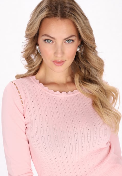 Faina Pullover Frauen Rosa - Image 5