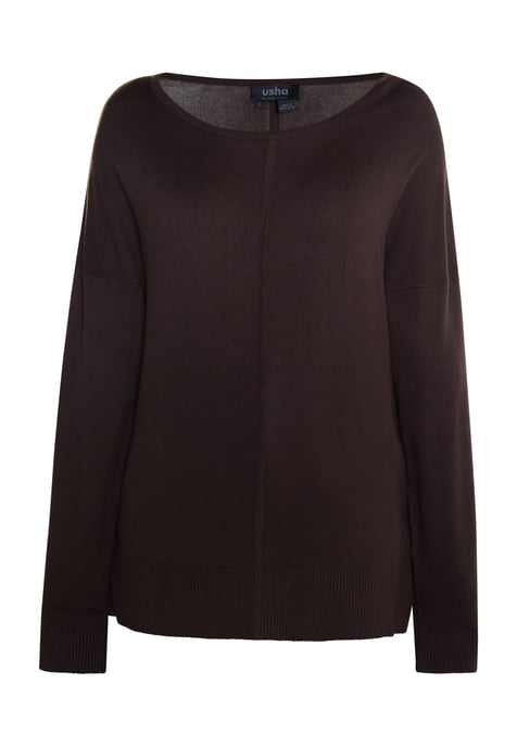 usha Strickpullover Damen dunkelbraun - Image 1