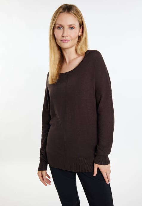 usha Strickpullover Damen dunkelbraun - Image 3