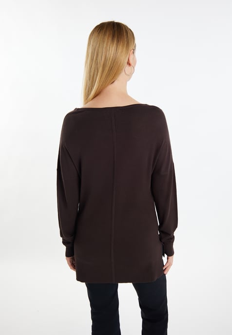 usha Strickpullover Damen dunkelbraun - Image 4
