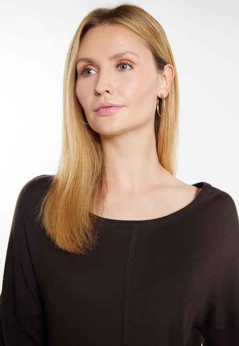 usha Strickpullover Damen dunkelbraun - Image 5