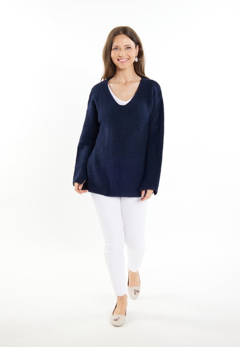 usha Strickpullover Damen Marine - Image 2