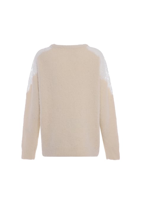 Faina Pullover Damen Wollweiß - Image 2