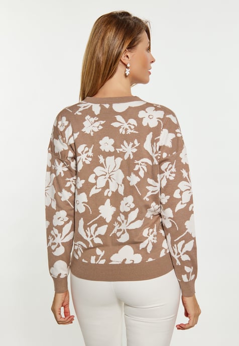 usha Zur Seite fahren Damen taupe/wollweiß - Image 5