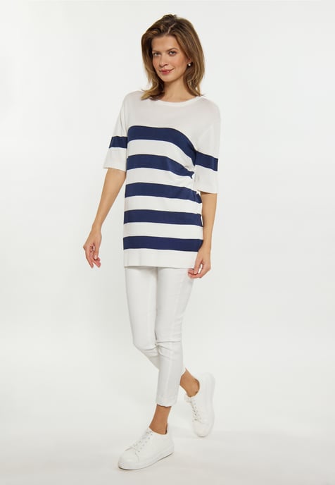 usha Zur Seite fahren Damen weiss + marine - Image 2