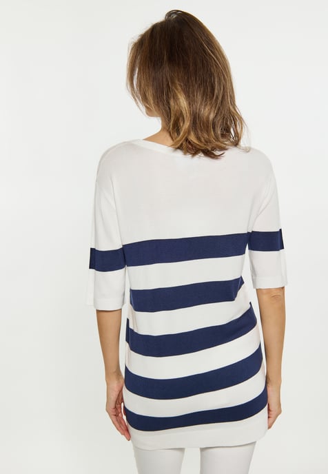 usha Zur Seite fahren Damen weiss + marine - Image 5