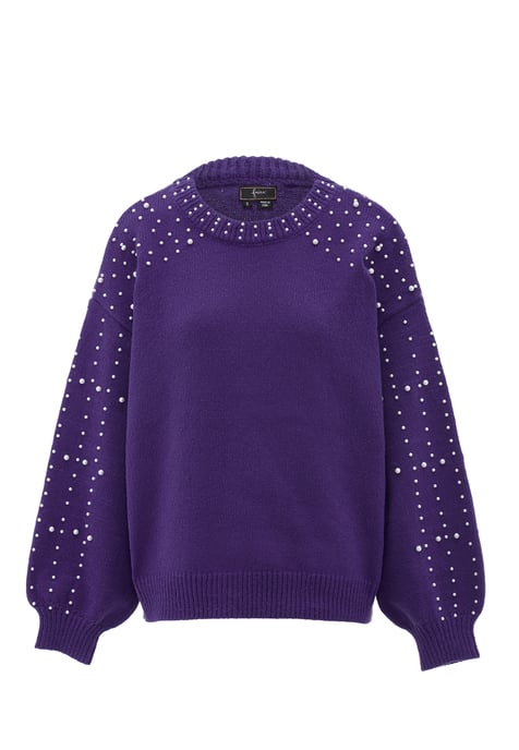 Faina Pullover mit Perlenverzierung für Damen - Lila - Image 1