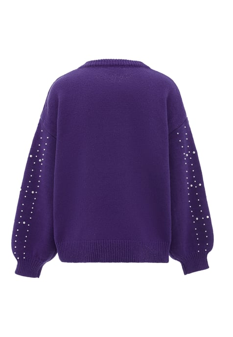 Faina Pullover mit Perlenverzierung für Damen - Lila - Image 2