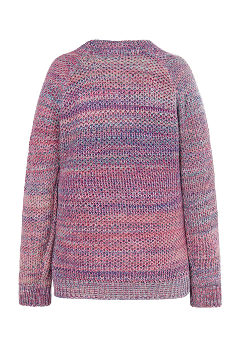 IZIA Strickpullover Damen Rosa Mehrfarbig - Image 2