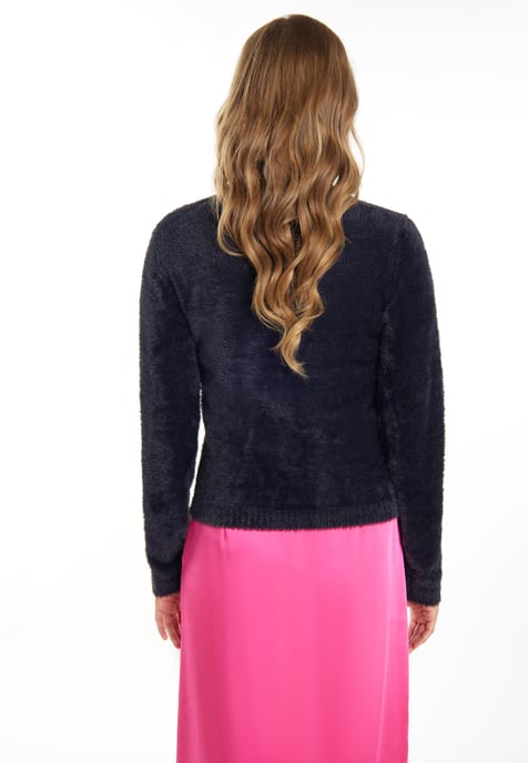 Faina Strickpullover Damen schwarz - Image 4