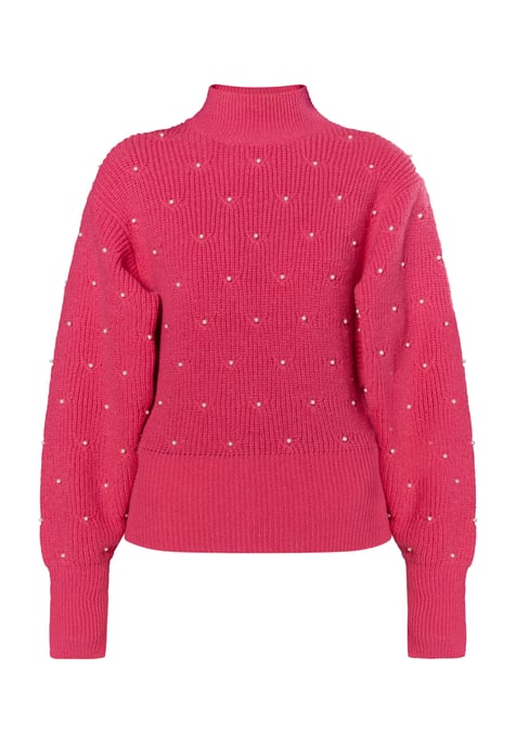 Faina Strickpullover mit Perlen Damen Rosa - Image 1
