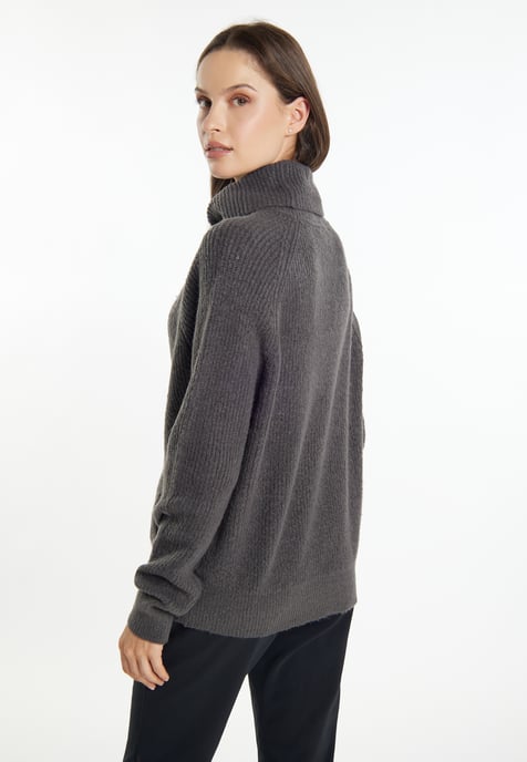 usha Strickpullover Damen Anthrazit - Image 4